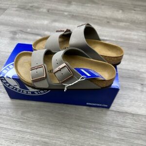 Birkenstock Arizona Slide Sandal - Men. Color stone Brand new with Box